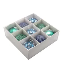 Набор новогодних пластиковых шаров №4 (9 шт.)