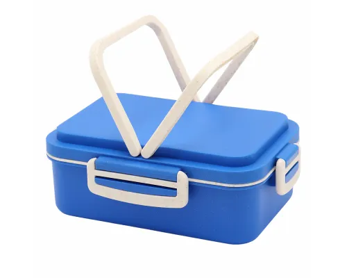 Ланчбокс (контейнер для еды) Inar из пшеничного волокна, синий.
