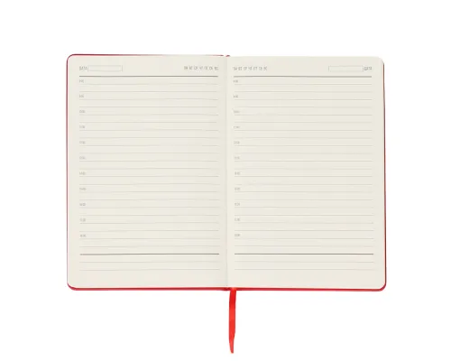 Ежедневник A5 недатированный Simflex в мягком переплёте, красный Ежедневник A5 недатированный Simflex в мягком переплёте, красный
