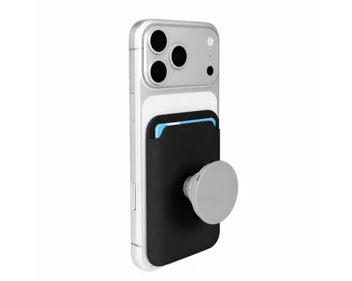 Кастомизированный держатель карт на телефоне CardSocket, чёрный/серый
