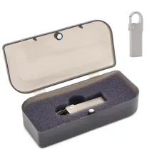 Флешка Carabine 16 Гб в футляре, серебристая