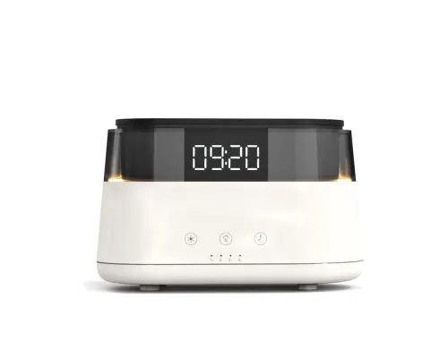 Светодиодный USB увлажнитель-ароматизатор Brava с часами с RGB подсветкой