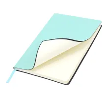 Ежедневник A5 недатированный Simflex в мягком переплёте, бирюзовый