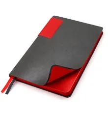 Ежедневник A5 недатированный Molfetta в мягком переплёте, серо-красный