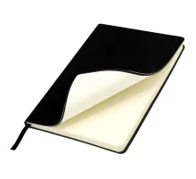 Ежедневник A5 недатированный Simflex в мягком переплёте, чёрный