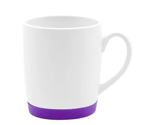 Кружка Make Me To Go, белая/фиолетовая