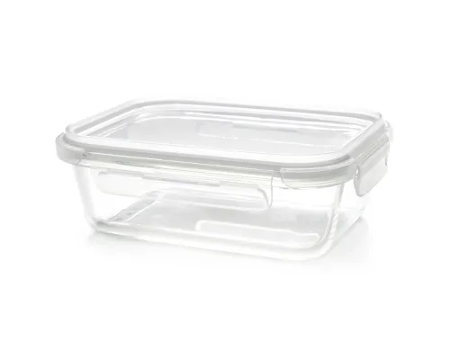 Контейнер Dinner из боросиликатного стекла, герметичный, белый