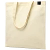 Сумка для покупок IVORY 325 г/м² с PU нашивкой, чёрный
