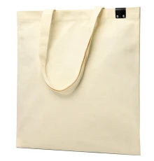 Сумка для покупок IVORY 325 г/м² с PU нашивкой, чёрный