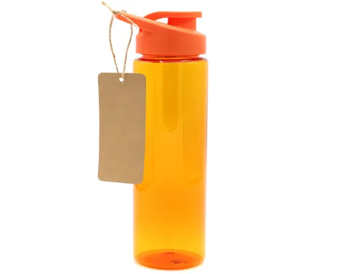 Пластиковая бутылка Ronny To Go с биркой, оранжевая