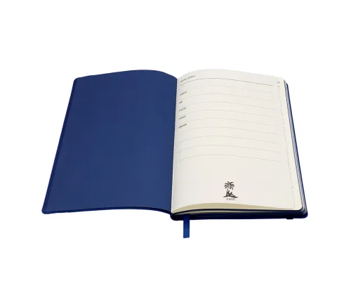 Ежедневник A5 недатированный Dante в мягком переплёте софт-тач, синий