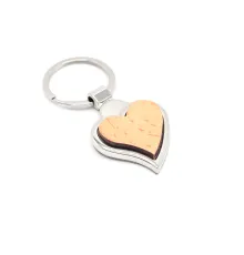 Брелок Woody H(сердце), натуральный