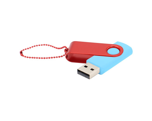 Флешка Designer To Go 2.0 USB 16Gb, голубой/красный Флешка Designer To Go 2.0 USB 16Gb, голубой/красный