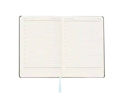 Ежедневник A5 недатированный Simflex в мягком переплёте, бирюзовый