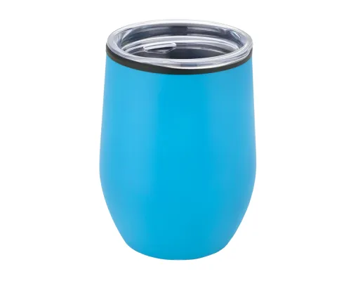 Термокружка Top, голубой полуматовый