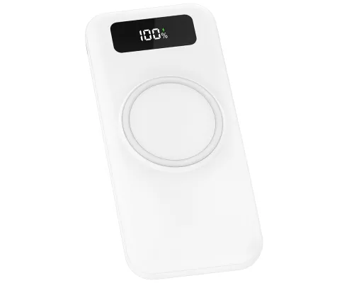 Внешний аккумулятор Authority с беспроводной зарядкой (5W), 10000 mAh, белый