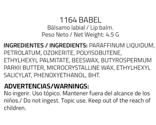 Бальзам для губ BABEL, серебристый