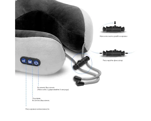 Массажная подушка Zen, черный