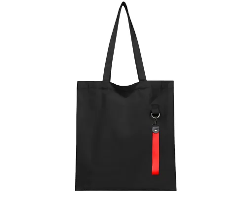 Сумка для покупок LUMISSA 325 г/м² с ремувкой, чёрный/красный