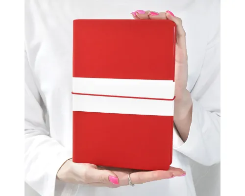 Блокнот A5 Veles в твёрдом переплёте, красный