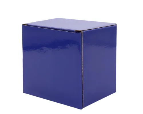 Коробка глянцевая для кружки Make me, синяя