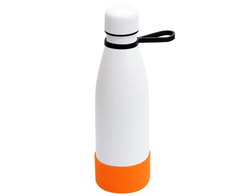 Термобутылка герметичная вакуумная Olivia To Go, белый/черный/оранжевый