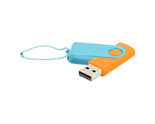 Флешка Designer To Go 2.0 USB 16Gb, оранжевый/бирюзовый Флешка Designer To Go 2.0 USB 16Gb, оранжевый/бирюзовый