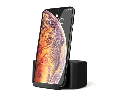 Беспроводная колонка Riffle с подсветкой гравировки, черный