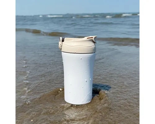 Термокружка с двойными стенками Molly, бежевая