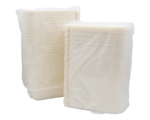 Набор контейнеров с крышкой из кукурузного крахмала, 1000 мл, 50 шт