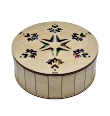 ШКАТУЛКА - упаковка новогодняя из дерева 1500г