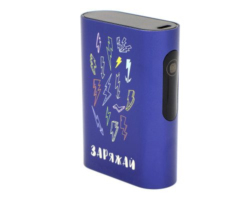 Внешний аккумулятор в металлическом корпусе Wōdan, сенсорный, 10000mAh, синий Внешний аккумулятор в металлическом корпусе Wōdan, сенсорный, 10000mAh, синий