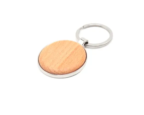 Брелок Woody R(круг), натуральный