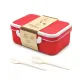 Ланчбокс (контейнер для еды) Inar из пшеничного волокна, красный