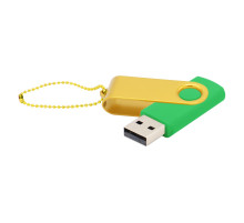 Флешка Designer To Go 2.0 USB 16Gb, зеленый/желтый