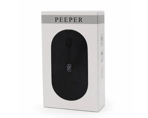 Мышь компьютерная беспроводная с индикатором Peeper, черный