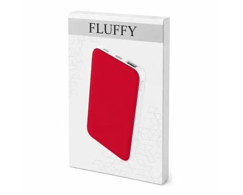 Внешний аккумулятор Fluffy, 5000 Mah, красный