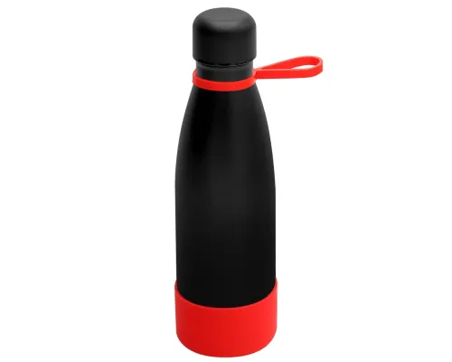 Термобутылка герметичная вакуумная Olivia To Go, чёрный/красный Термобутылка герметичная вакуумная Olivia To Go, чёрный/красный