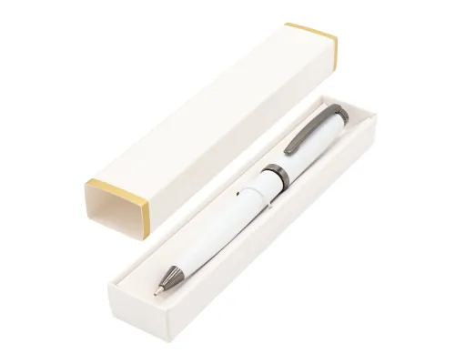 Ручка Betty в коробке Cradle белой с позолотой, белая