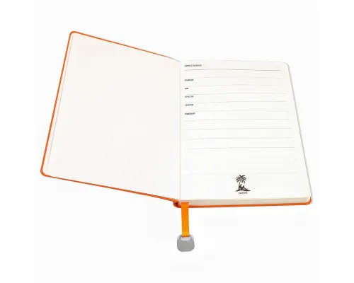 Ежедневник A5 недатированный Farfalla в мягком переплёте, оранжевый