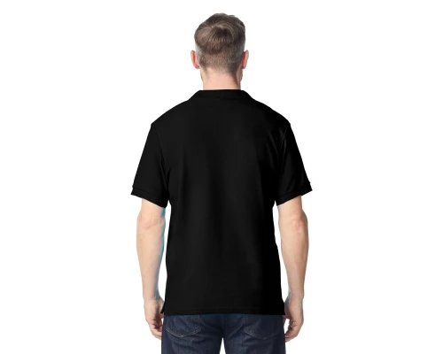 Футболка поло PREMIUM COTTON ADULT DOUBLE PIQUE, ЧЕРНЫЙ S