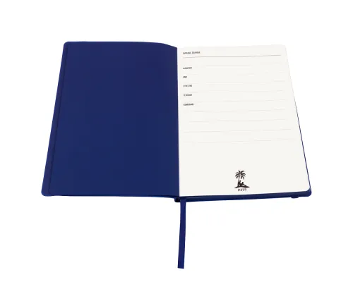 Ежедневник A5 недатированный Dante в мягком переплёте софт-тач, синий