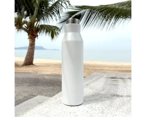 Термобутылка герметичная вакуумная Siluet, белая Термобутылка герметичная вакуумная Siluet, белая