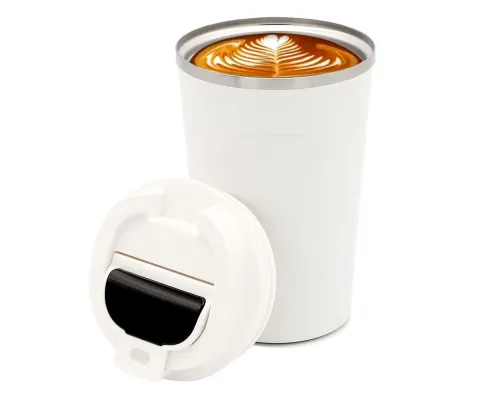 Термокружка Moon с дисплеем, 380мл, белая