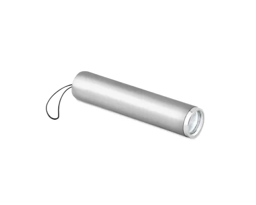 Брелок-фонарик Laiton с подсветкой Logo, серебро