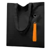 Сумка для покупок LUMISSA 325 г/м² с ремувкой, чёрный/оранжевый