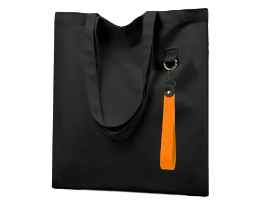 Сумка для покупок LUMISSA 325 г/м² с ремувкой, чёрный/оранжевый