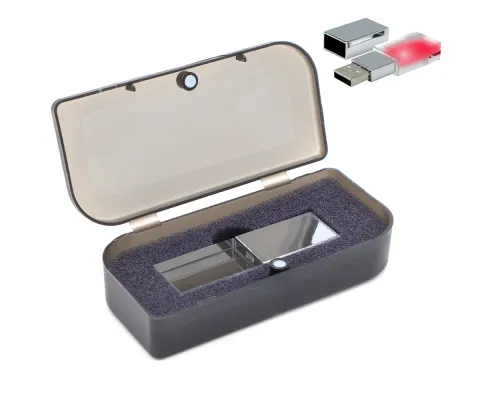 Флешка Moon 16 Гб в футляре, красный