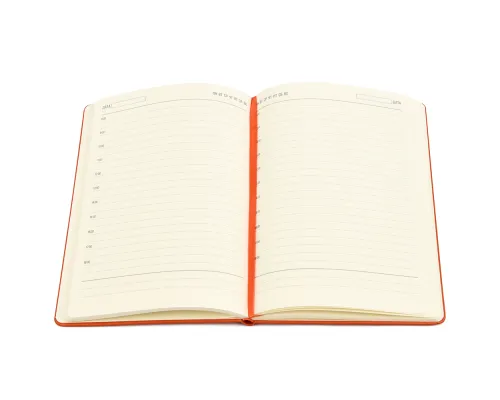 Ежедневник A5 недатированный Dear в твёрдом переплёте, оранжевый