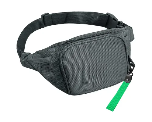 Поясная сумка SPLIT TO GO, Серый/Зелёный